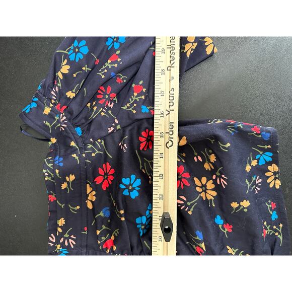 C/MEO Collective Womens Black Floral Print Off Shoulder Bell Sleeve Crop Top M - Picture 10 of 11